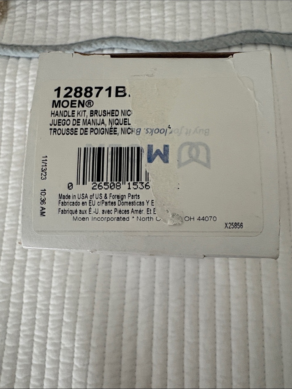 Moen Brushed Nickel Handle Kit - Brushed Nickel